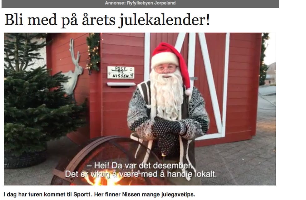 Ryfylke-julekalender