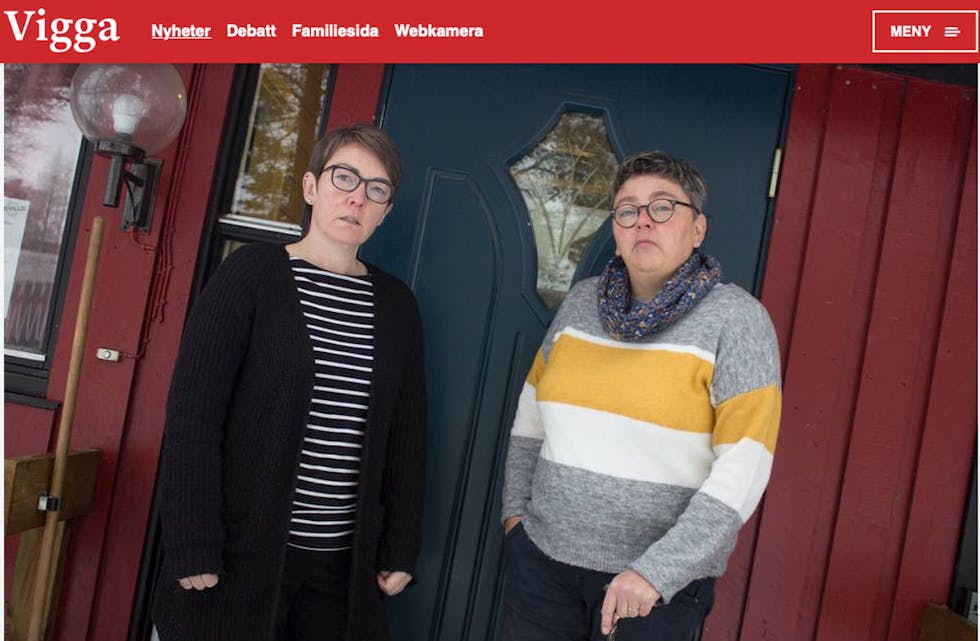 Frykter kroken på døra: Dovre frivilligsentral kan miste 328 000 kroner i statleg støtte. Dagleg leiarar Anett Haugen og Linda Berntsen trur det kan bety slutten på organisert frivilligheit i kommunen. (Skjermdump frå Vigga.no)