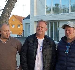 Stephan Dickenson, Per Thime og Morten Andersen ser fram til å starta ny nettavis i Randaberg. (Foto: Jon Asgaut Flesjå)