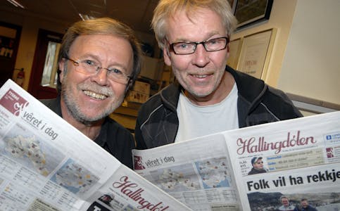 Kjell Vidar Bergo (t.v) er gått bort. Bjarne Tormodsgard (t.h) har  skrive minneord om sin tidlegare ven og kollega.